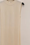 SWAYING/KNIT Silk Cashmere Back Slit Long Vest SW24SS1T17 White